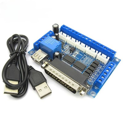 Upgrade Usb 5 Axis Cnc Breakout Board Interface Adapter For Stepper Motor Driver