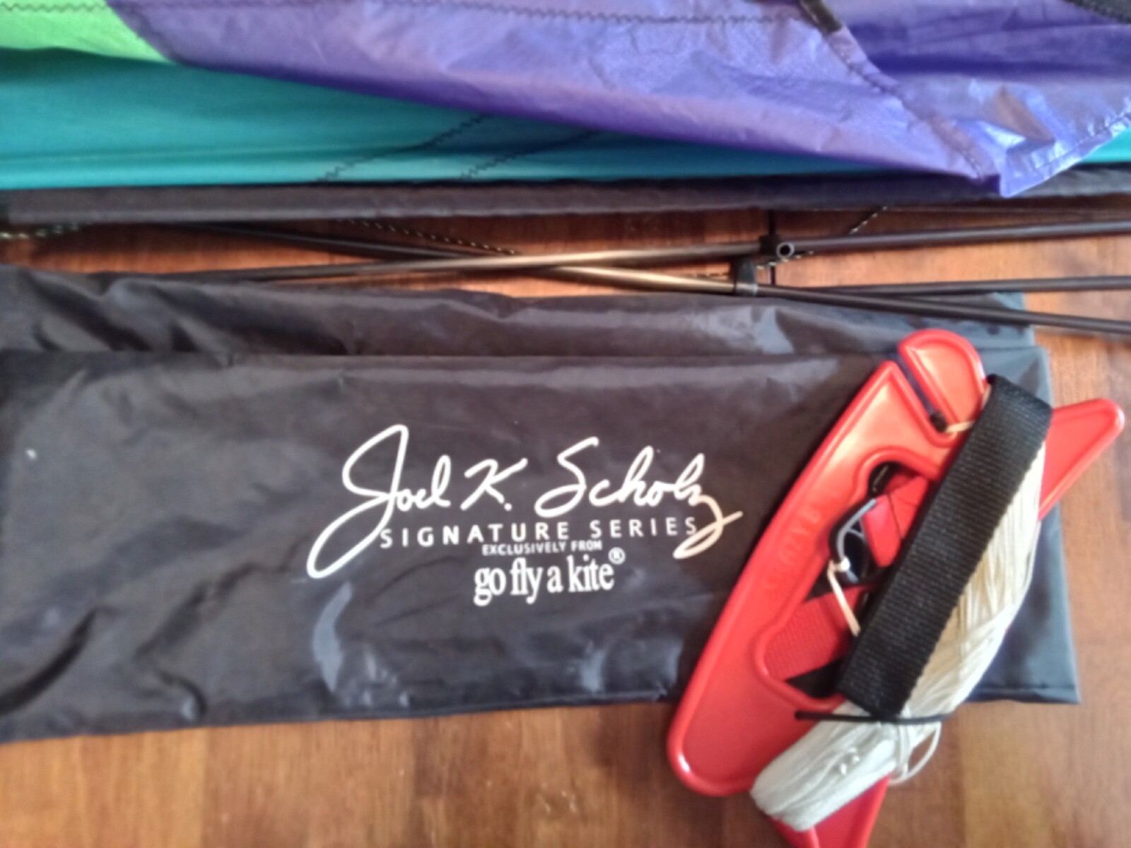 VTG Dual line Luna Moth stunt kite by Joel Scholz USED ONCE with lines