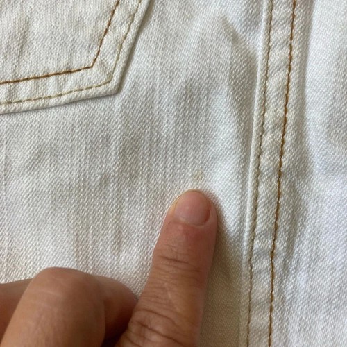 Mini Boden classic Americana white denim jean mini skirt, Girls 5/6 - Picture 5 of 7