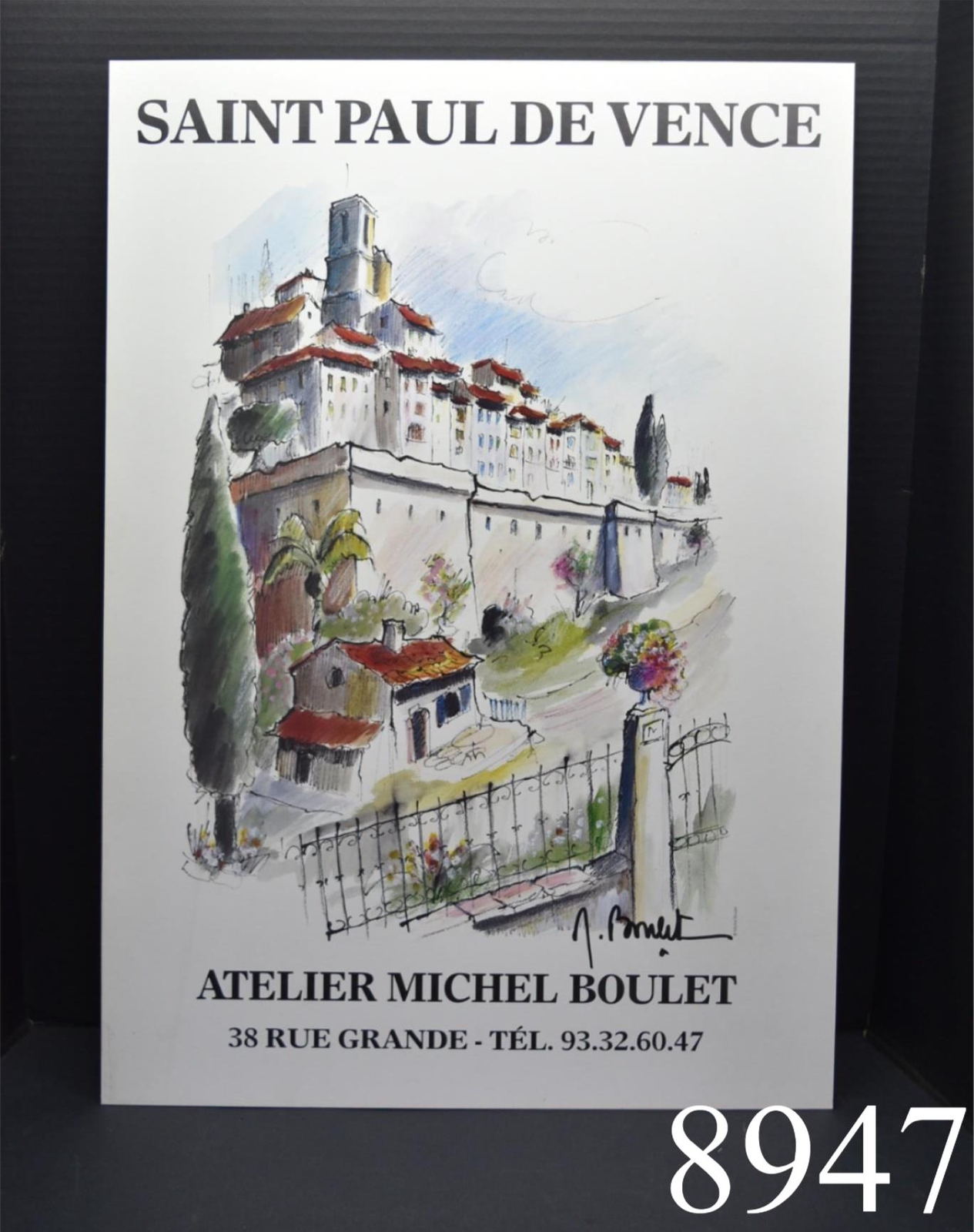 Signed Michel Boulet Workshop Poster French Artist Atelier Saint Paul De  Vence | eBay
