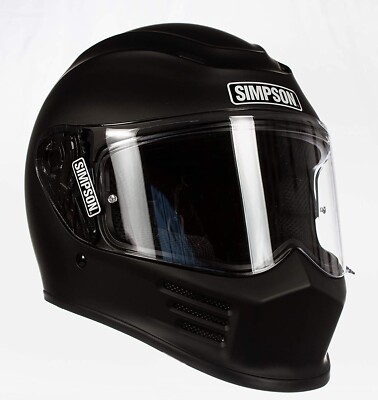 Simpson Racing Products Speed Bandit Motorcycle Matte Black - Large