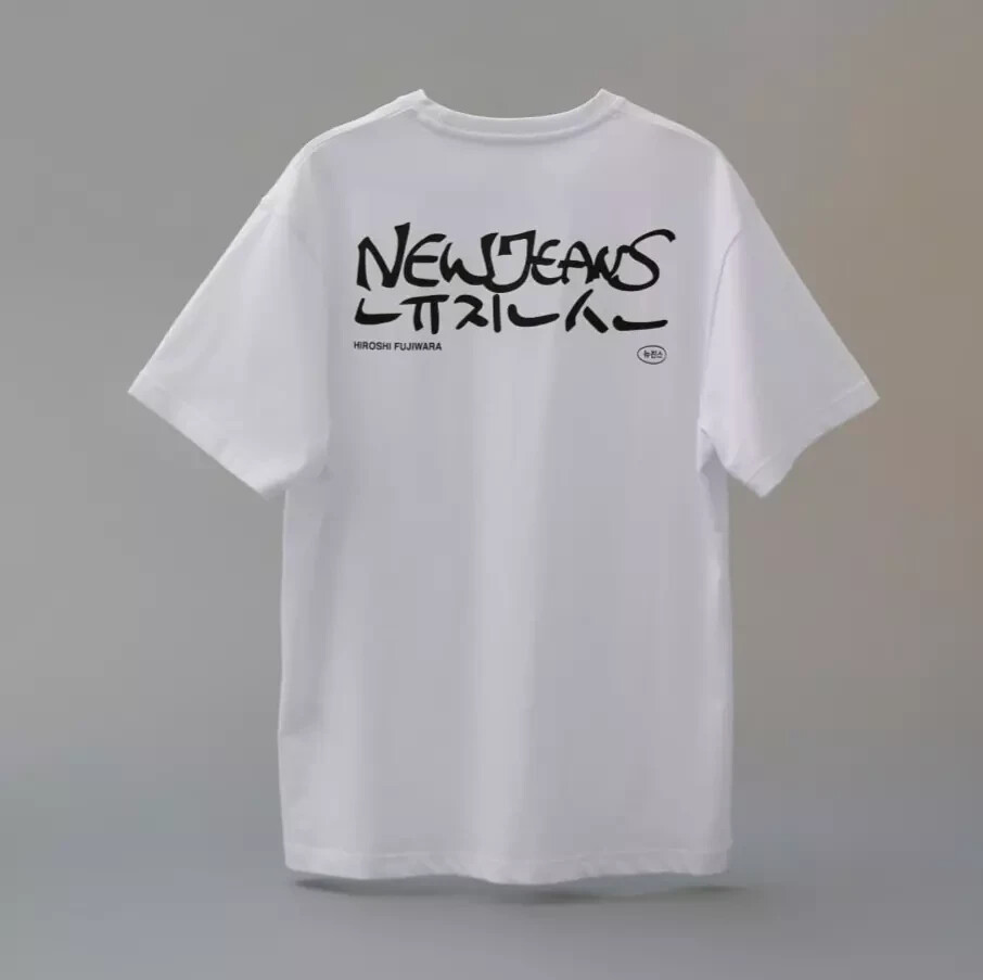 NewJeans x Hiroshi Fujiwara T-Shirt White Ver. 2 BUNNIESCAMP