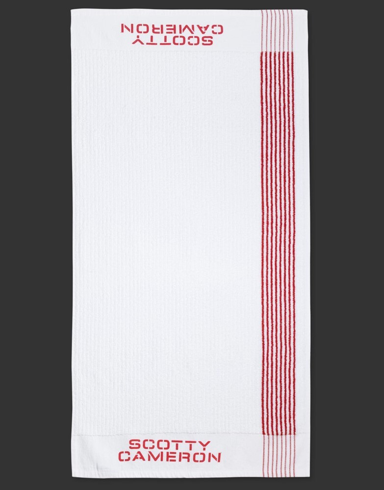 New Scotty Cameron Vintage Caddie Towel USA US Red Logo Red Stripe