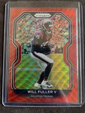 2020 Panini Prizm Prizm Will Fuller Red Wave /14Texans