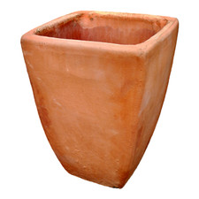 Vaso in terracotta quadrato moderno da esterno fioriera giardino per piante