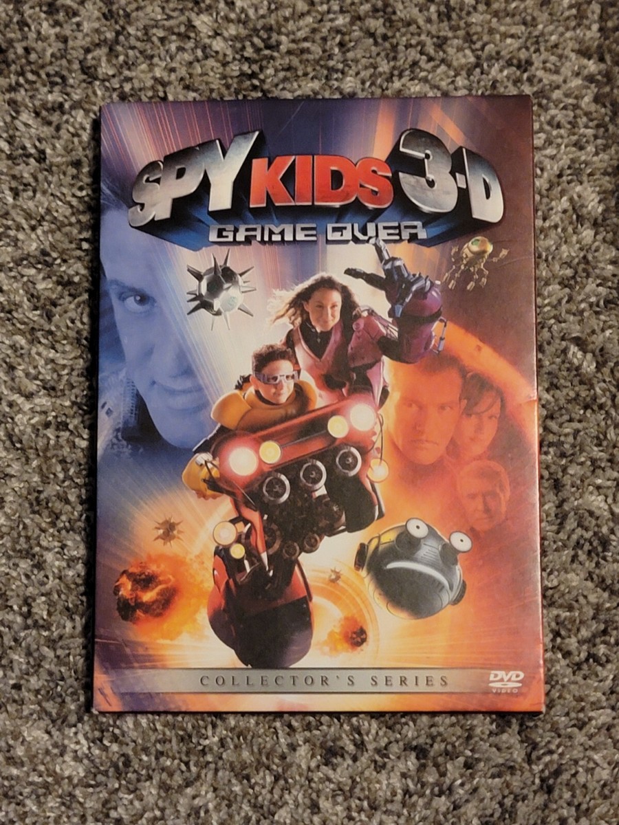 Spy Kids 3-Game Over 3D DVD 2003 Collector's Series w/ Slipcover