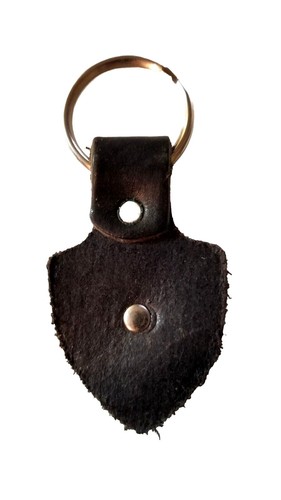 ARROWHEAD Shape KEYCHAIN w/ Handmade Genuine LEATHER Key RING FOB+Silver Concho - Picture 13 of 25