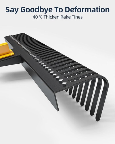 Tractor Rake Attached by 3 Points for Beautifying Landscape,Leveling Lawn and - Picture 6 of 7