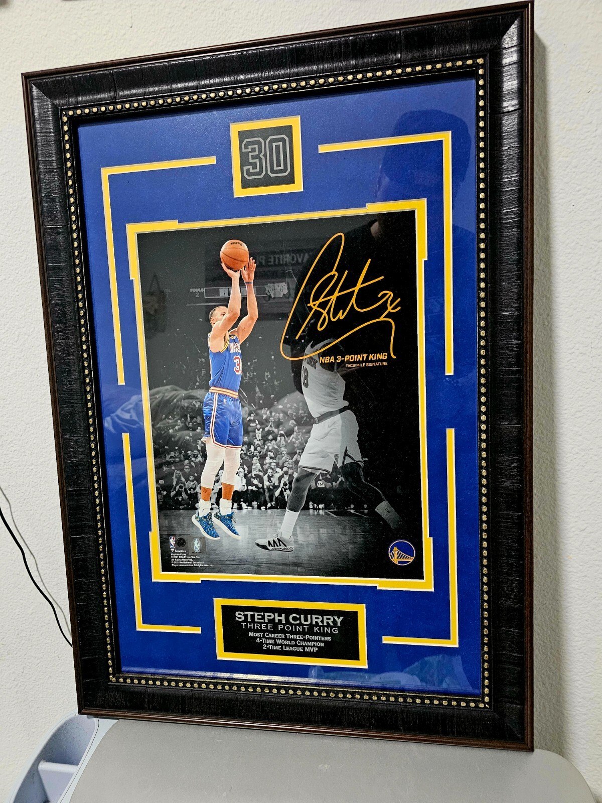 Stephen Curry Autographed Signed Golden State Warriors photo 
