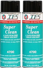 2 CANS IES 4700 Super Clean SOLVENT  Aerosol Can