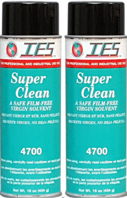 2 CANS IES 4700 Super Clean SOLVENT  Aerosol Can