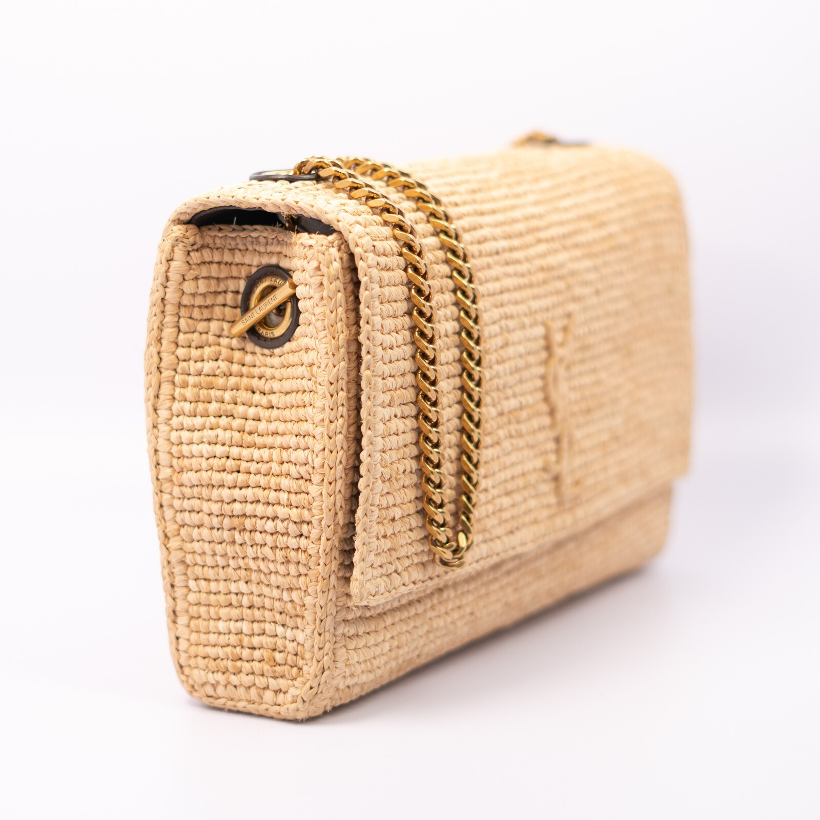 Saint Laurent Kate Raffia Medium