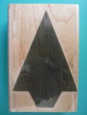 Tree Shape Solid Background STAMP CABANA Rubber Stamp
