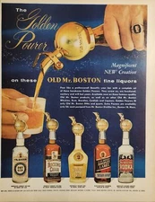 1959 Print Ad Old Mr Boston Fine Liquors Vodka,Gin,Kentucky Bourbon Whiskey