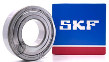SKF 6206 ZZ DEEP GROOVE BALL BEARING, METAL SHIELDED 30x62x16 mm