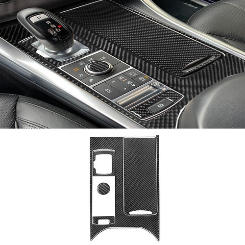 5Pcs For Land Rover Range Rover Sport 14-17 Carbon Fiber Console Gear Shift Trim
