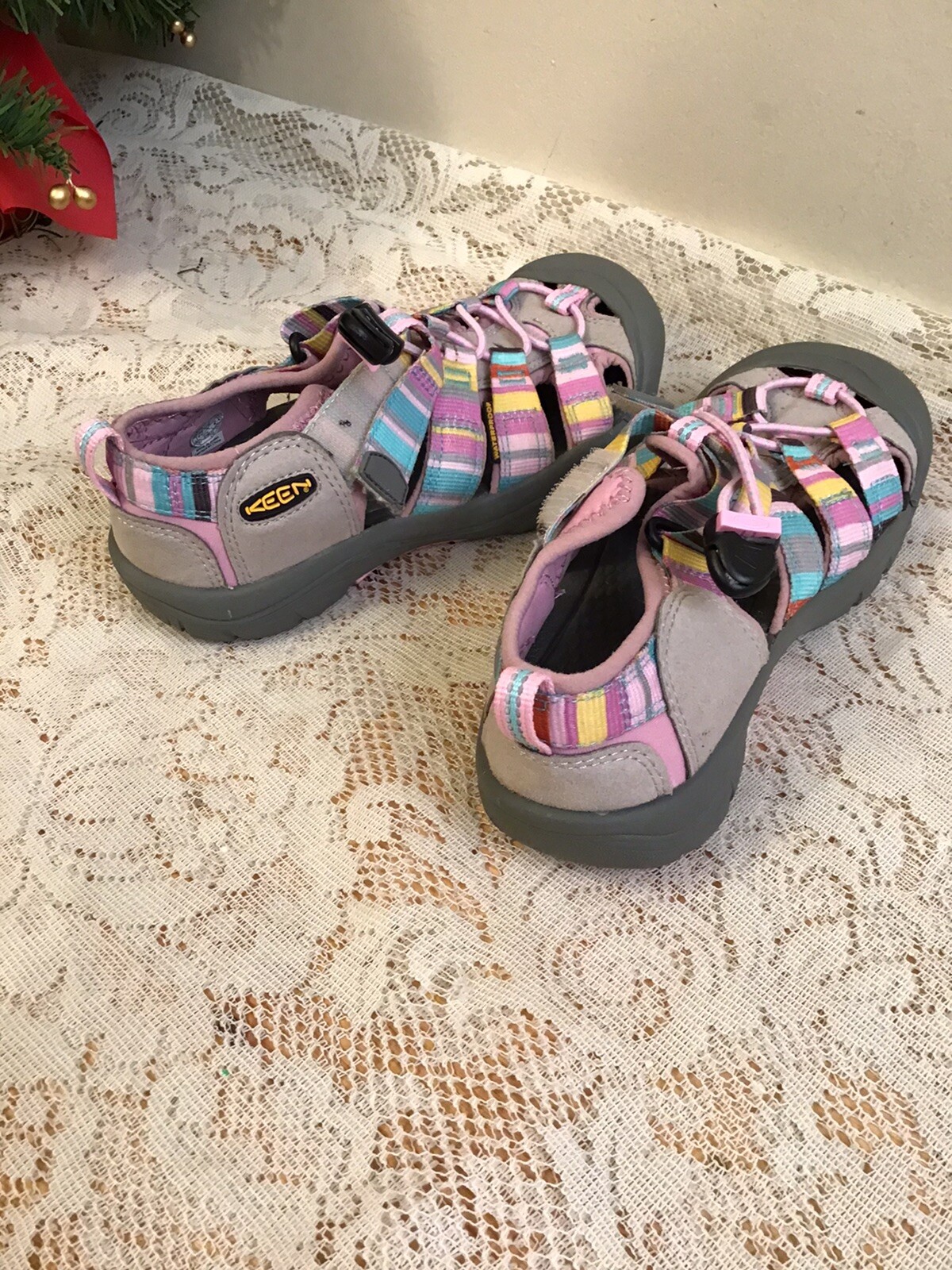 KEEN TAGLIA 3 IMPERMEABILE MULTICOLORE Slip on Sandali Beach Escursionismo Donna