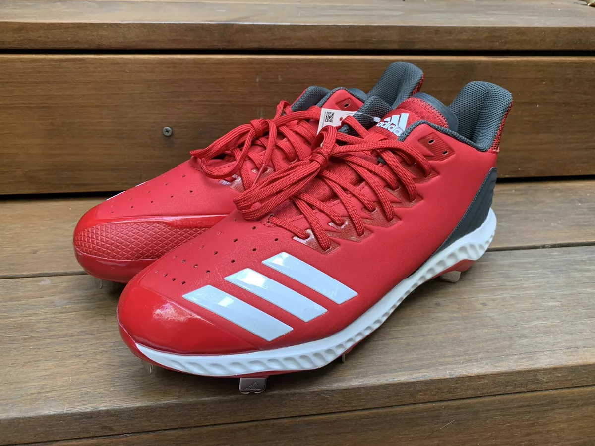 Adidas baseball deals cleats red