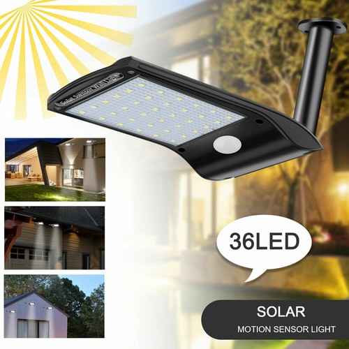36 LED Solar Lights PIR Motion Sensor Waterproof Outdoor Garden Yard Wall Lamp - 第 1/11 張圖片