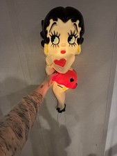 Vintage Betty Boop Wall Hanging Light Lamp Bl...