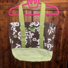 Vintage Y2K Roxy Brown And Green White Floral...