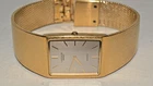 80s 90s Vtg Extra Thin LASALLE SEIKO Tank Mens Quartz Watch 1230-5479 Japan-Runs