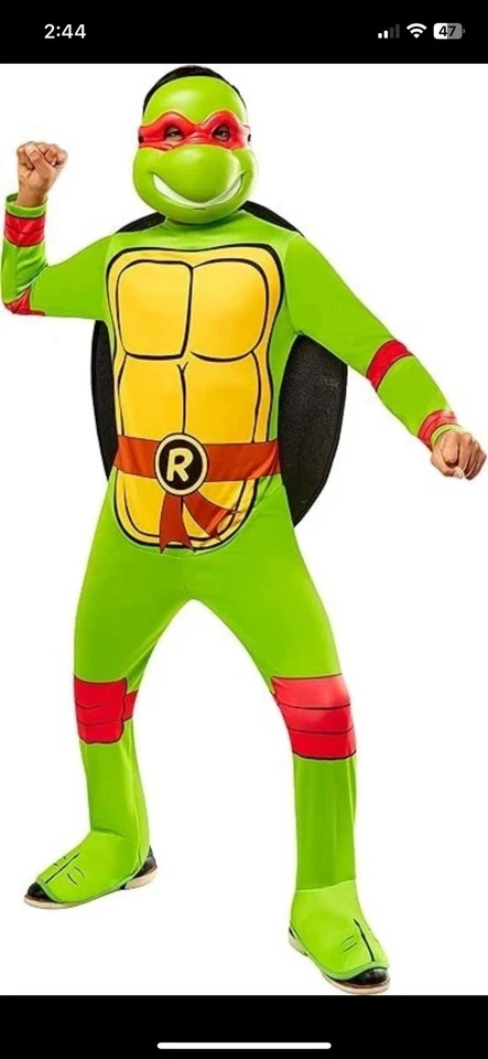 Disfraz de Rafael Tortugas Ninja Adolescentes Mutantes Rubie's Niños Mono Grande Sin Máscara Foto 3 de 3