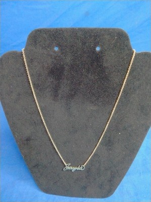 14 Karat Gold über Messing personalisierte Schrift Name
