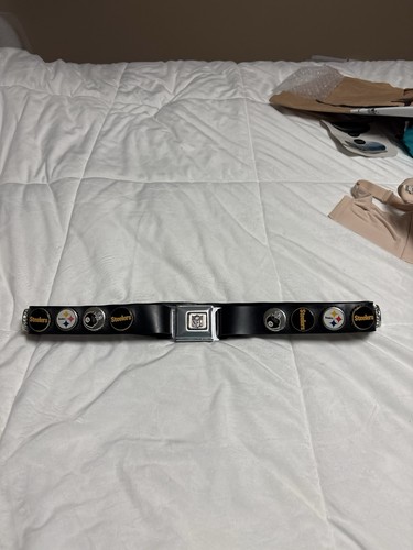 Little Earth Pittsburgh Steelers Cinghia Tappo Bottiglia Regolabile a 36” Nero - Foto 4 di 9