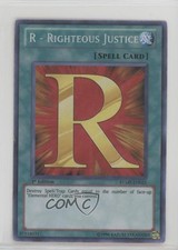 R - Righteous Justice 1st Ed. YuGiOh a Yellow MegaPack #RYMP-EN025