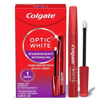 Colgate Optic White Overnight Teeth Whitening Pen w/ Gel Treatment - 0.08 fl oz