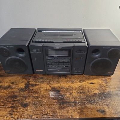 sony boombox cassette cd .tuner CFD-757 Radio Works