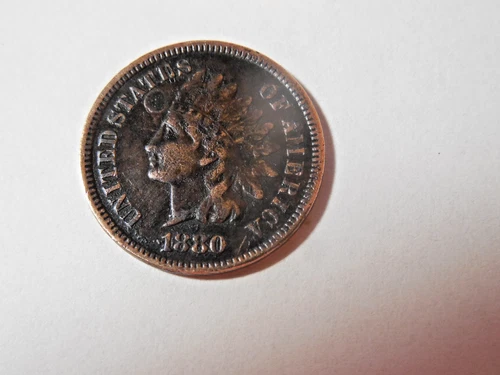 1880 Indian Head Penny in about VF condition. Beautiful coin and Liberty.