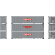 Athearn 63385 HO APL 40' Smooth Side Container #1 (Set of 3)