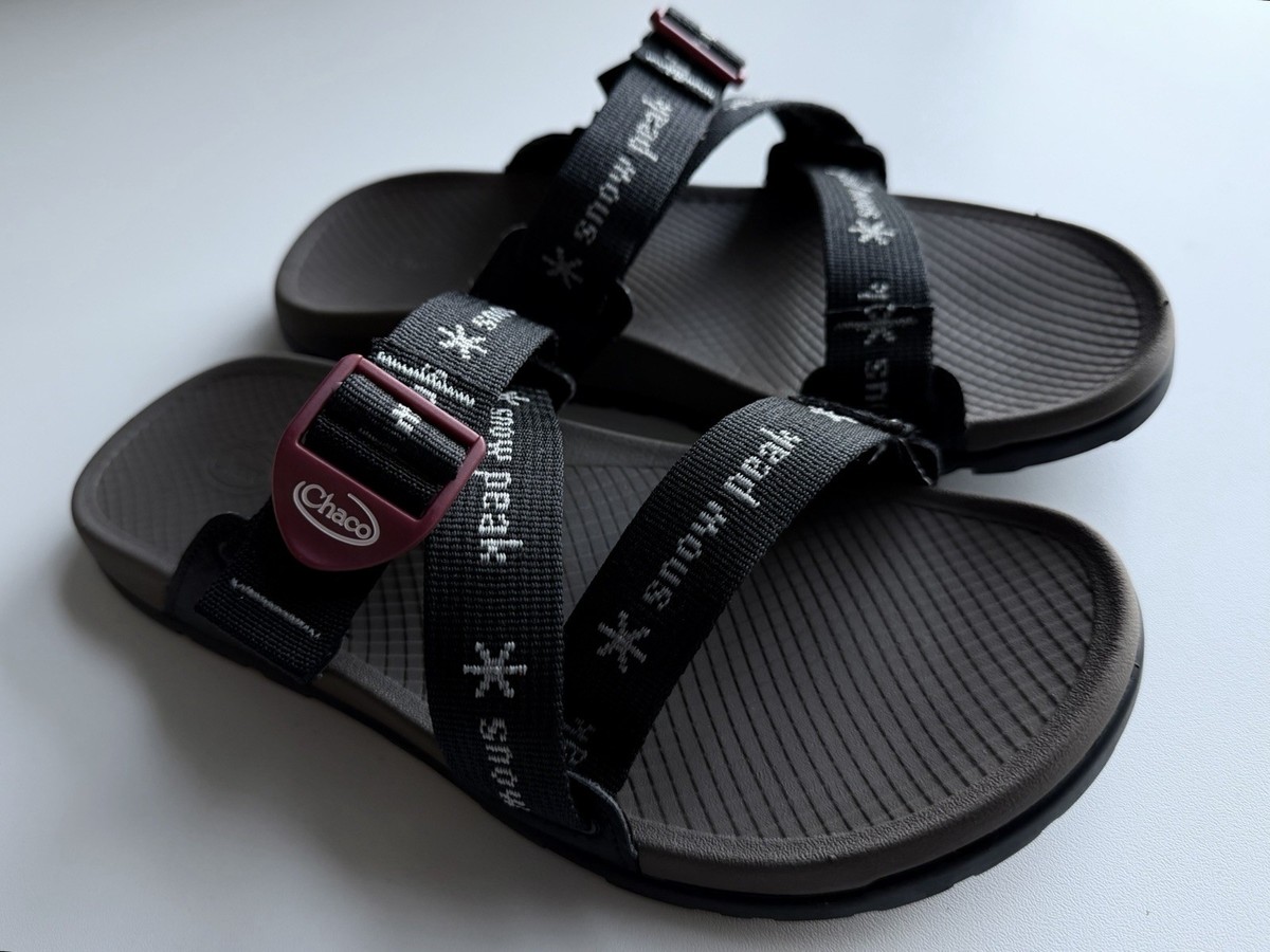 Chaco x Snow Peak Lowdown Slide SP Pro Brown / Red Sz 9 View 3