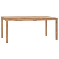 Garten Esstisch Teak Massivholz Rechteckig 180X90X77 Cm FüR Terrasse