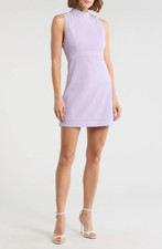 NEW Alice + Olivia Victoria Lavender Sleeveless Mini Dress Sz 2 NWT $395