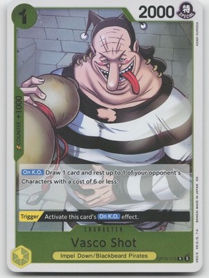 Vasco Shot R Foil The Time of Battle OP16-110 NM