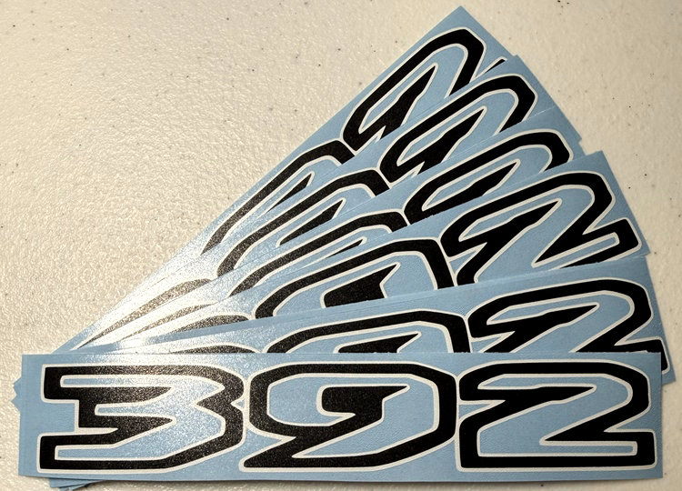 Custom 392 Decal Set Hemi 6.4 Fits: Wrangler Rubicon Moab Willys
