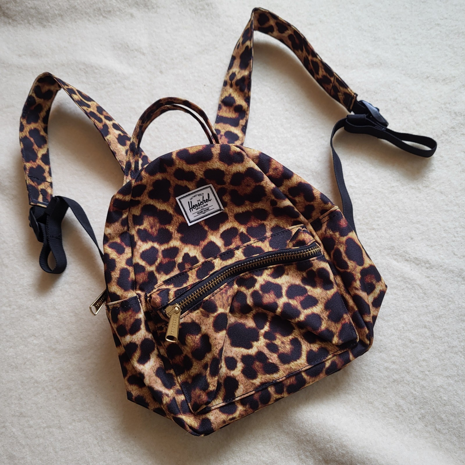 NWOT Herschel Mini Backpack in Leopard Animal Print