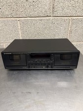 Pioneer CT-W604RS Dual Cassette Deck Dolby B C HX Pro testato buono