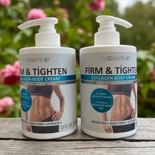 2 Packs Reshape Firm  Tighten Collagen Cream Body Skin Lotion 15 Fl Oz