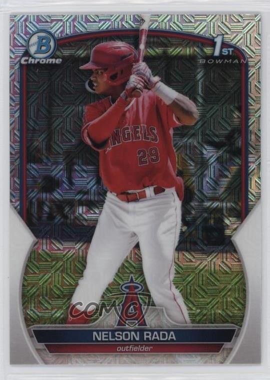 2023 Bowman Chrome Prospects Mega Box Mojo Refractor Nelson Rada #BCP-132 3sh