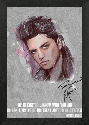 Bruno Mars Leinwand Gerahmtes Wandbild Poster Leinwanddruck Bild