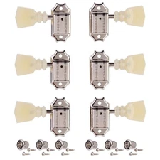 Kluson 3+3 Deluxe Series Tuners, Nickel