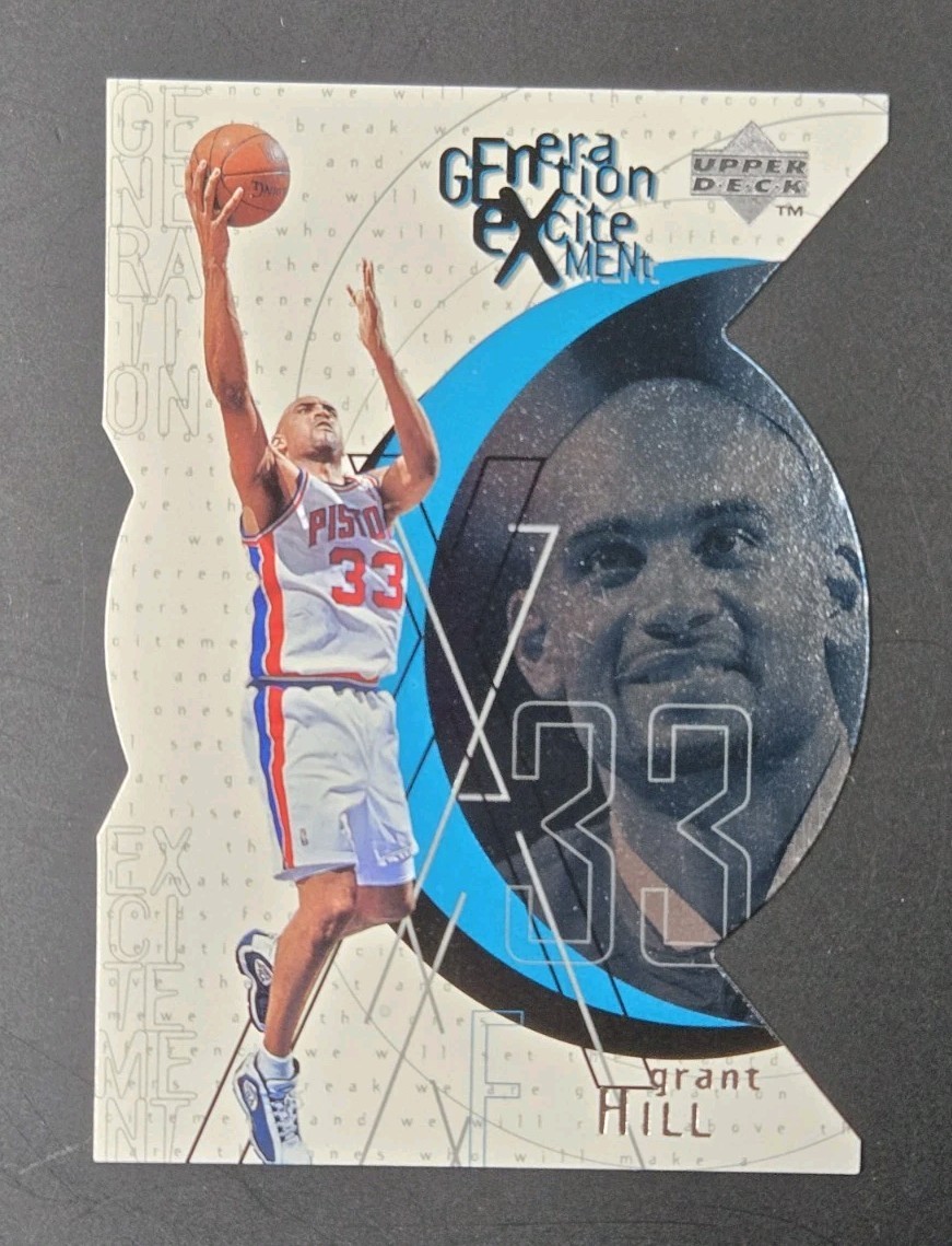 Grant Hill 1996-97 Upper Deck Generation Excitement Die-Cut Insert Card #G5