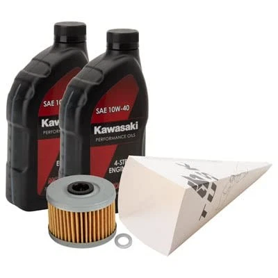 Kit de cambio de aceite Tusk 4 tiempos Kawasaki KPO 10W-40 para Kawasaki KLX140R 2021-2026 Foto 3 de 3