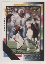 1992 Wild Card 10 Stripe Warren Moon #91 HOF 0h1