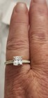AVON Vintage 925 Sterling Silver Cushion-Cut Simulated CZ Engagement Ring Size 9 — photo 6