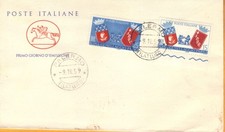 ITALY 1959 - TWINNING ROME PARIS - FDC HORSE - CANCELLATION PALERMO.